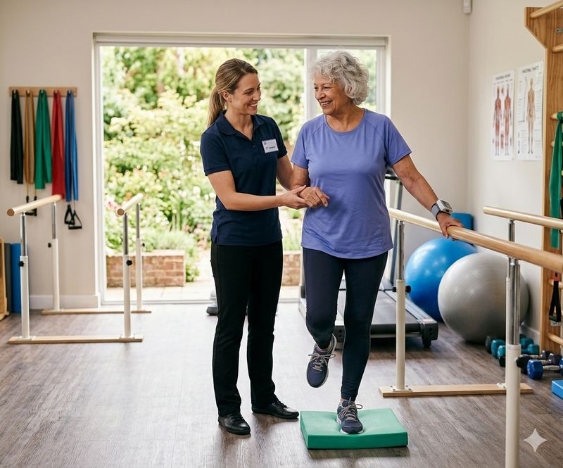 Physical therapy session at The Waters of Chesterfield
